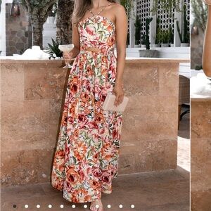 Petal & Pup Madeira Dress - Orange Floral Size XS